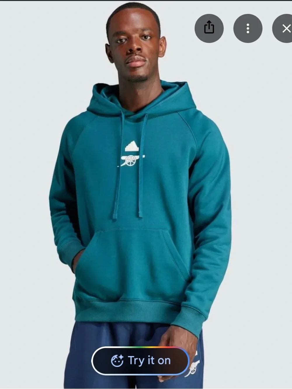 adidas Mens Arsenal Lifestyler Hoodie Small Loungewear Athleisure